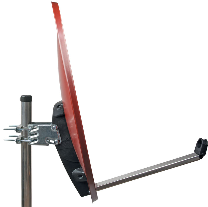 Stahl Satellitenschüssel 80 cm ziegelrot