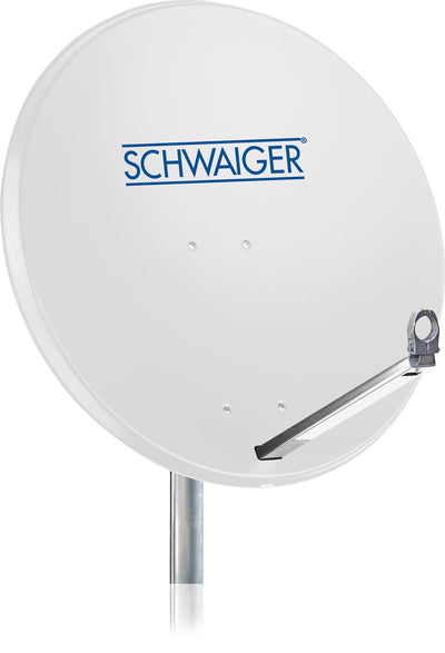 Aluminium Satellitenschüssel 80 cm hellgrau