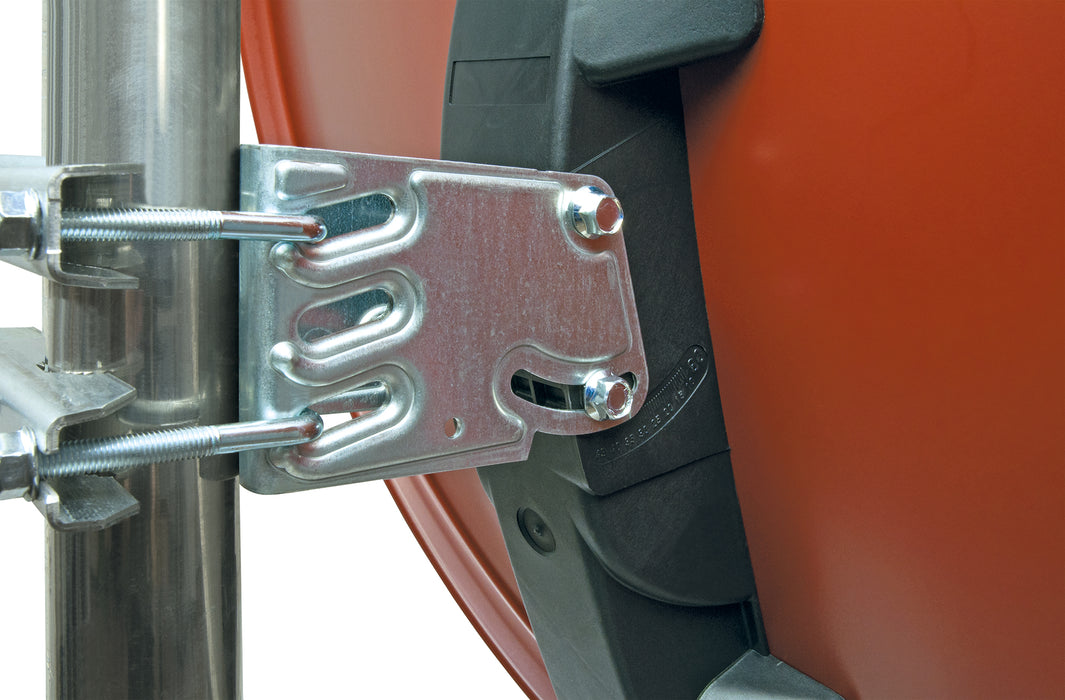 Satellitenanlage Set Ziegelrot Aluminium 80 cm