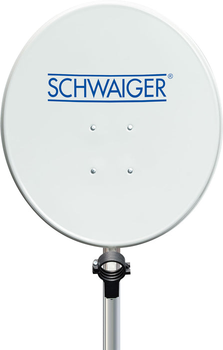 Stahl Satellitenschüssel 60 cm hellgrau