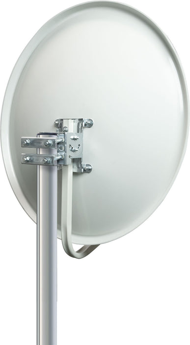 Stahl Satellitenschüssel 60 cm hellgrau