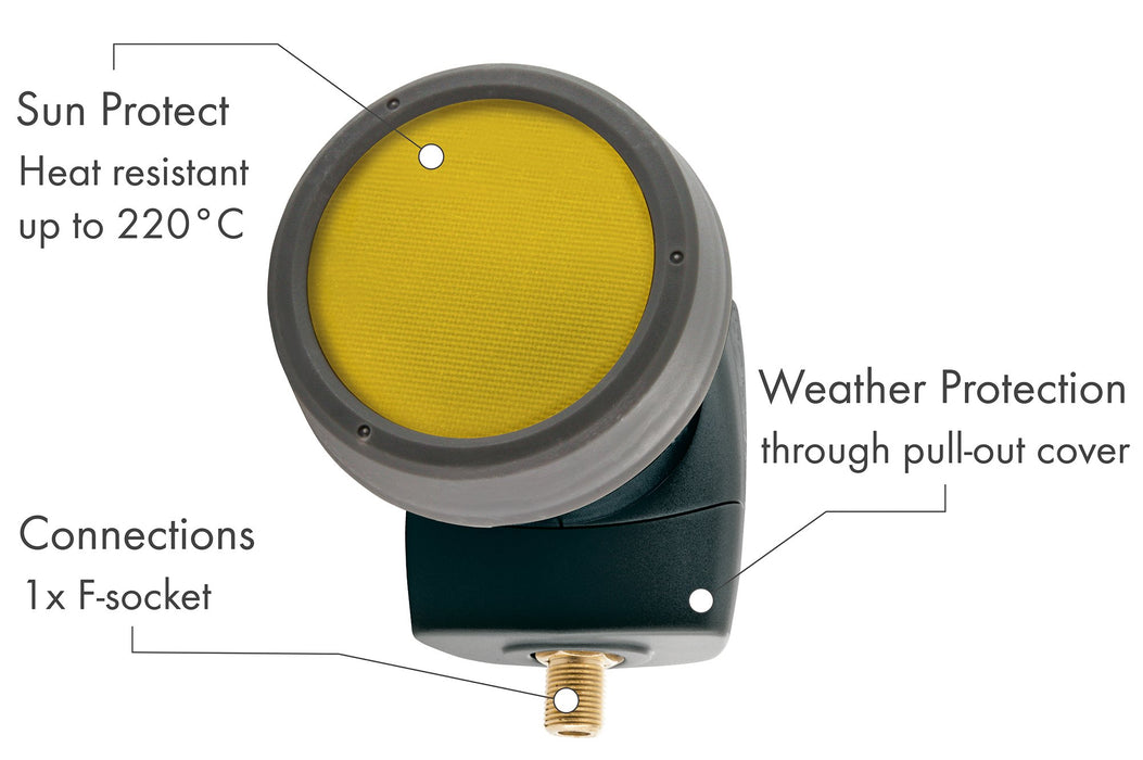 Single LNB digital SUN PROTECT anthracite