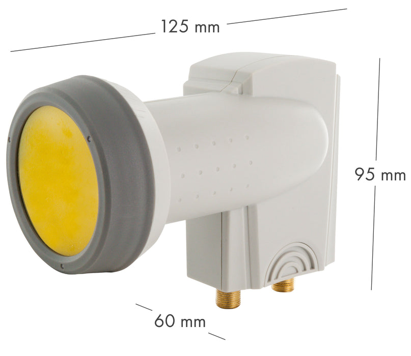 Twin LNB digital SUN PROTECT hellgrau