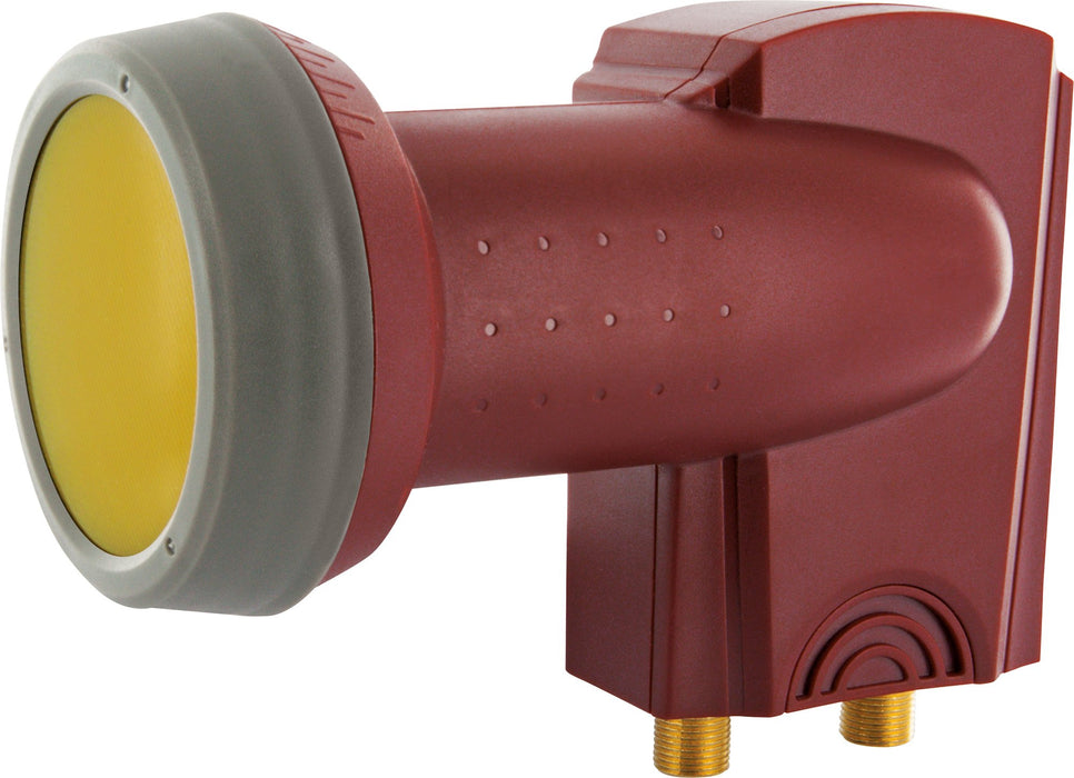 Schwaiger Twin LNB digital SUN PROTECT ziegelrot