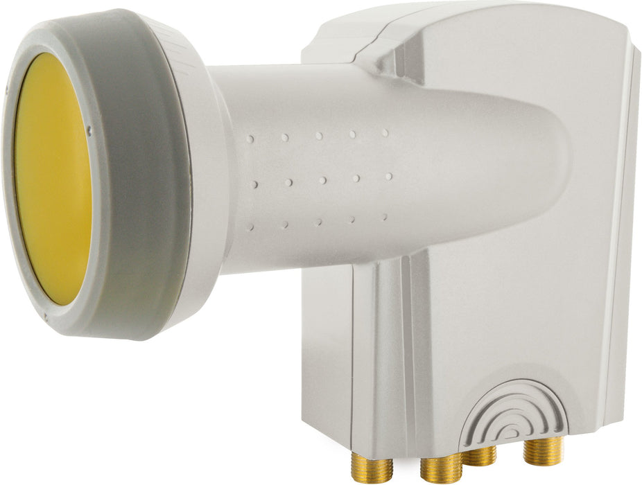 Schwaiger Quattro LNB digital SUN PROTECT hellgrau