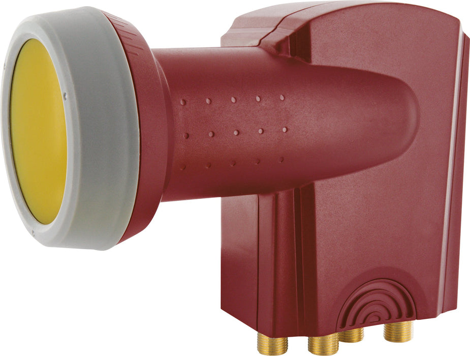 Schwaiger Quattro LNB digital SUN PROTECT ziegelrot