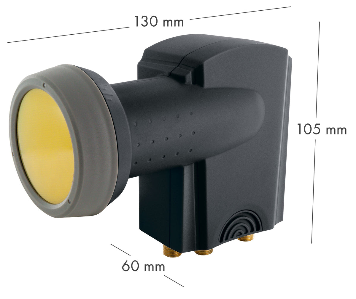 Quad LNB digital SUN PROTECT anthrazit