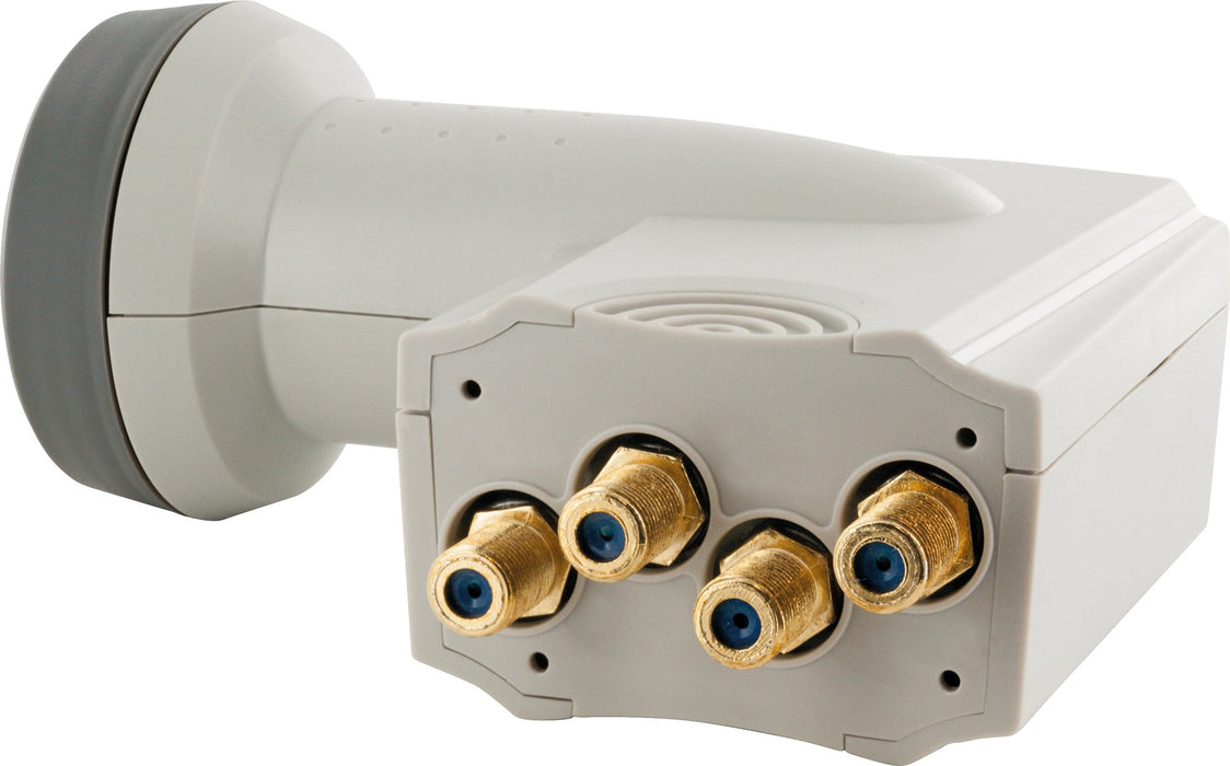 Quad LNB digital SUN PROTECT hellgrau