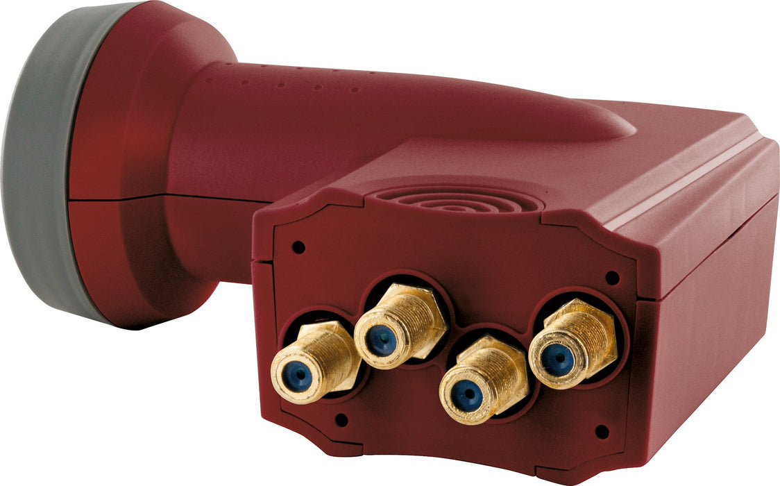 Quad LNB digital SUN PROTECT ziegelrot