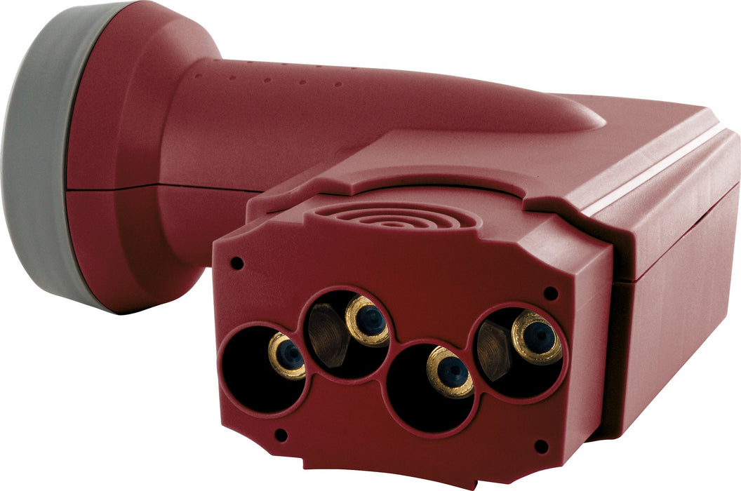 Quad LNB digital SUN PROTECT ziegelrot