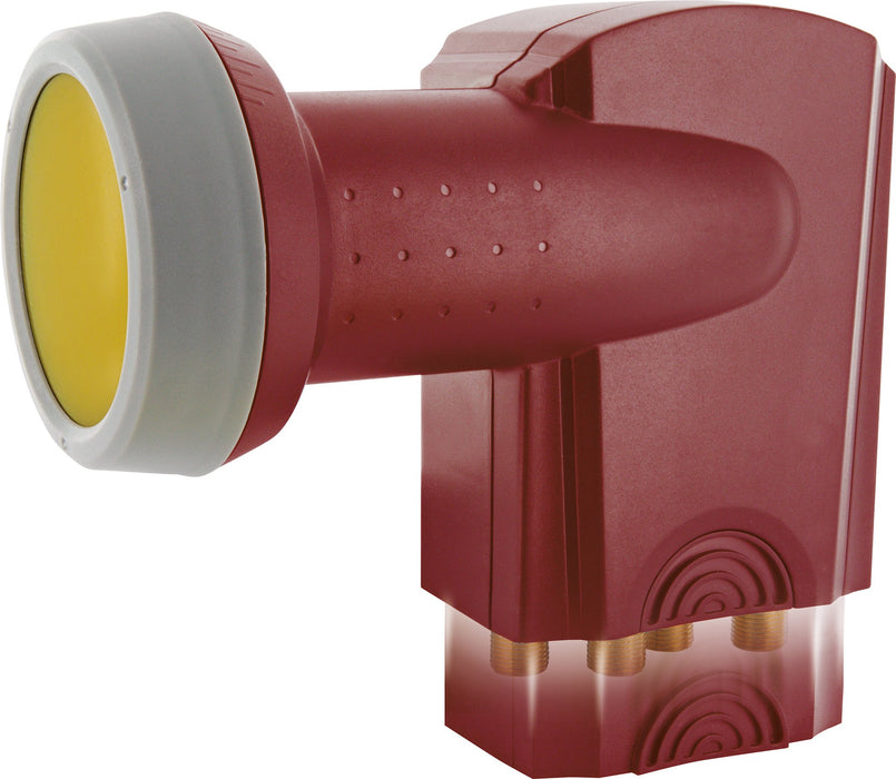 Quad LNB digital SUN PROTECT ziegelrot