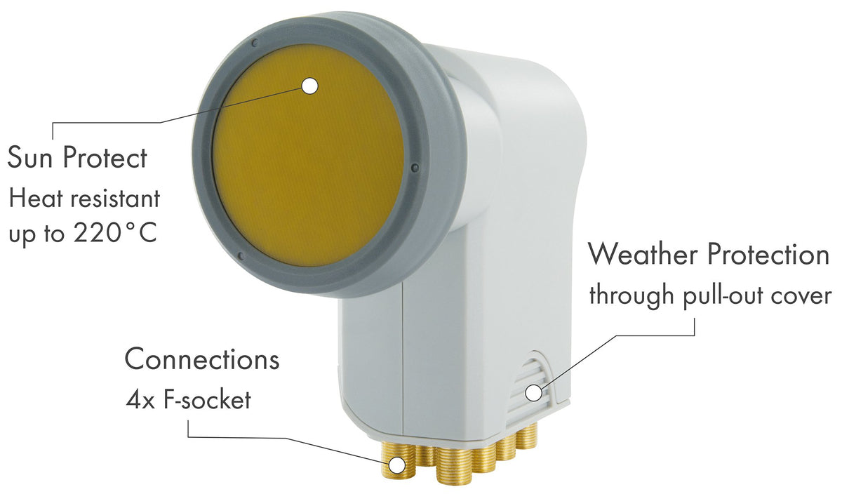 Octo LNB digital SUN PROTECT hellgrau