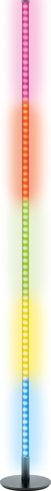 RGB LED floor lamp, dimmable, with color change, with remote control