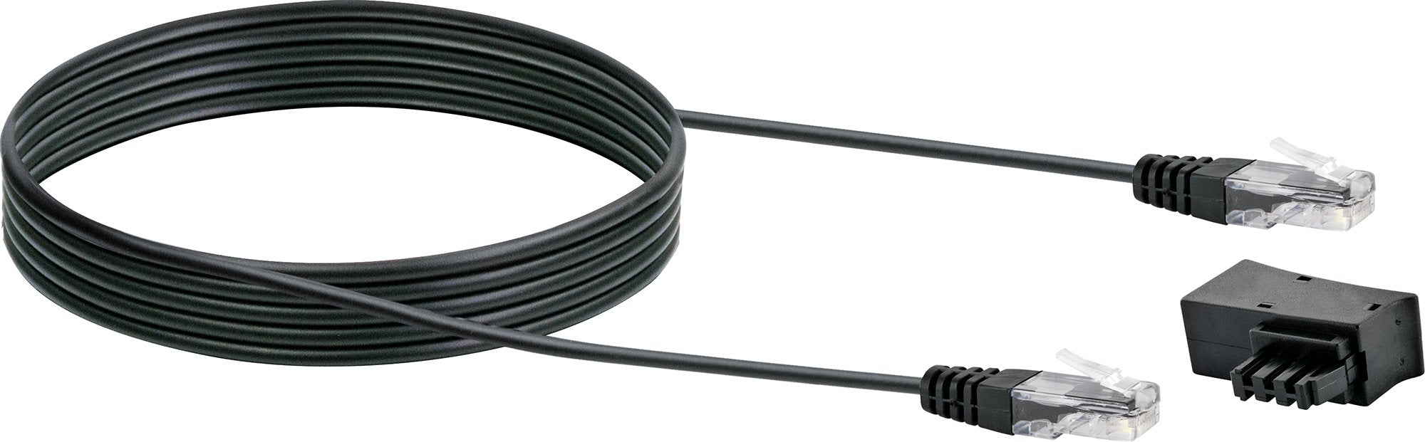 Adaptateur TAE-F Mâle Vers RJ45 Femelle 8P2C - Pour Connexion Routeur DSL Sur Prise Téléphonique - Plastique Robuste - 9