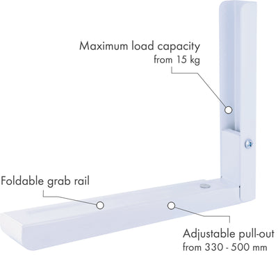 Klappbarer Gerätewandhalter