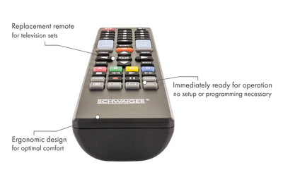 Replacement remote control (for: LG, Samsung, Sony, Panasonic, Philips)