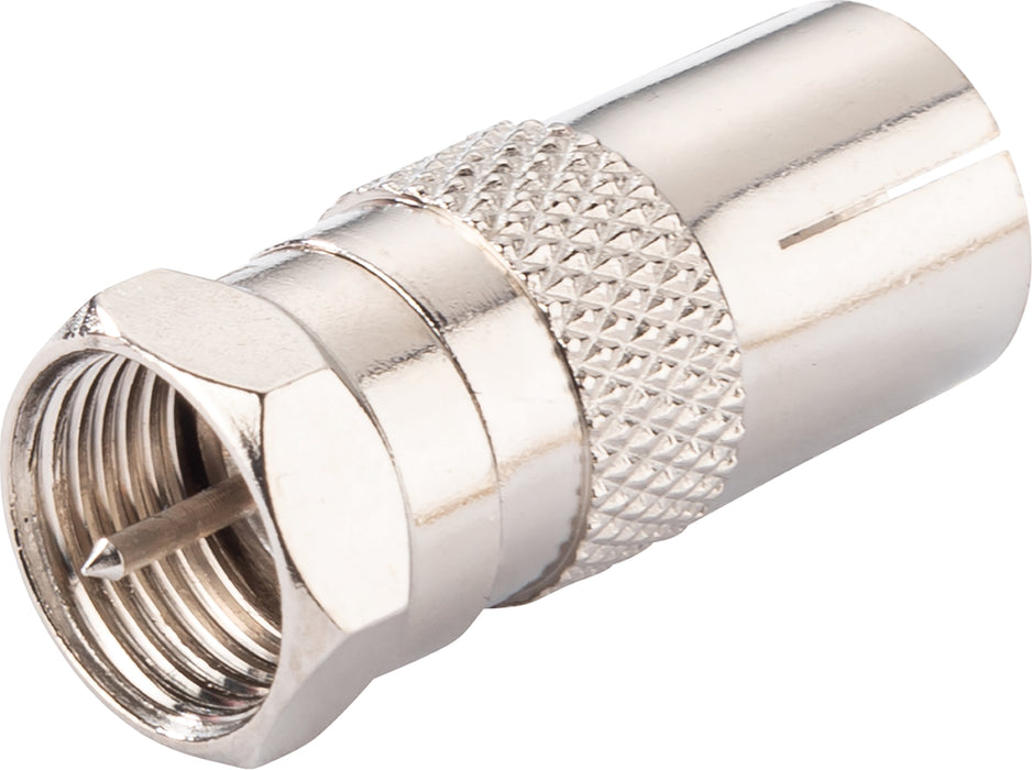 Adapter F-Stecker auf IEC-Buchse