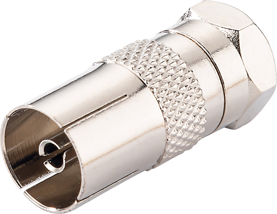 Adapter F-Stecker auf IEC-Buchse