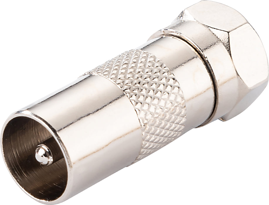 Adapter F- auf IEC-Stecker