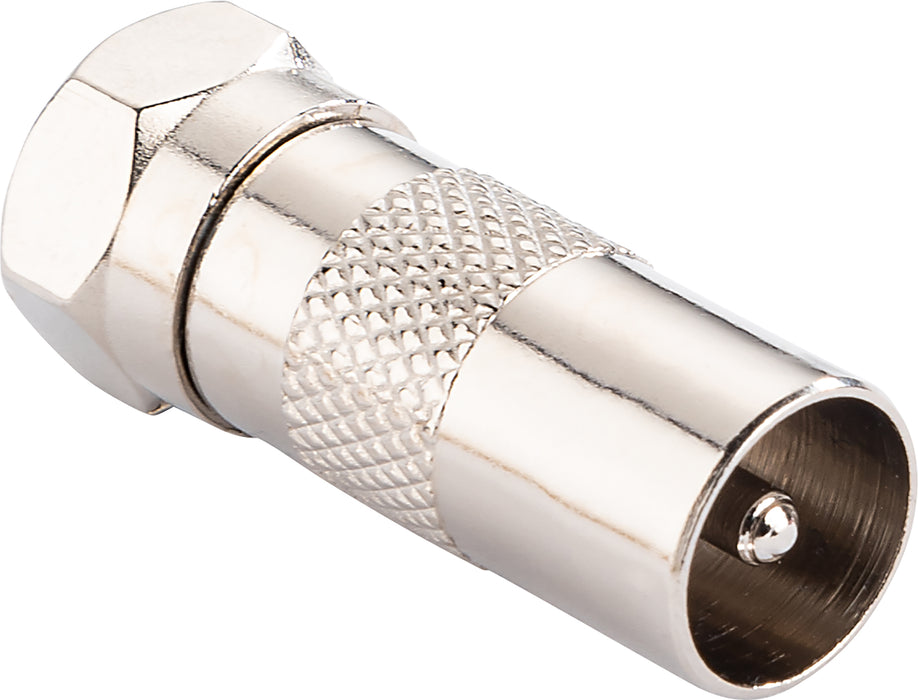 Adapter F- auf IEC-Stecker