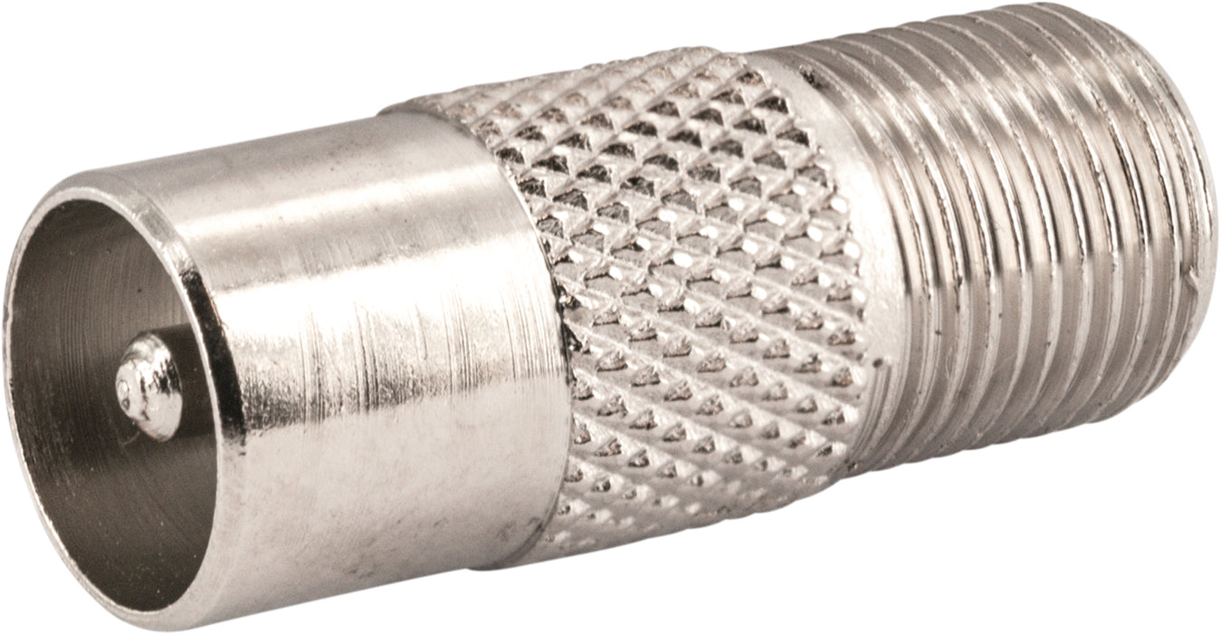 Adapter F-Buchse auf IEC-Stecker