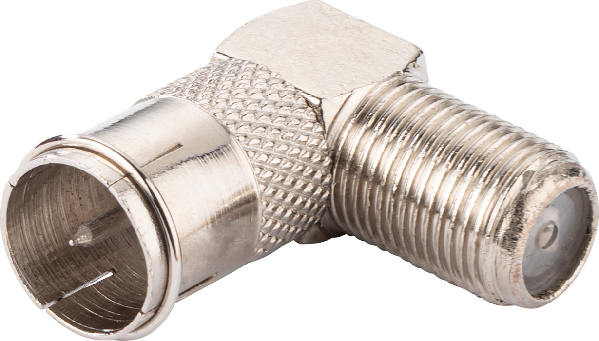 Winkeladapter F-Quick- auf F-Buchse