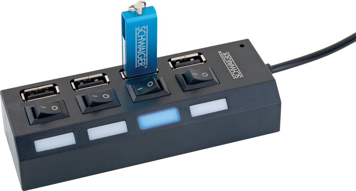USB hub, 4-fold