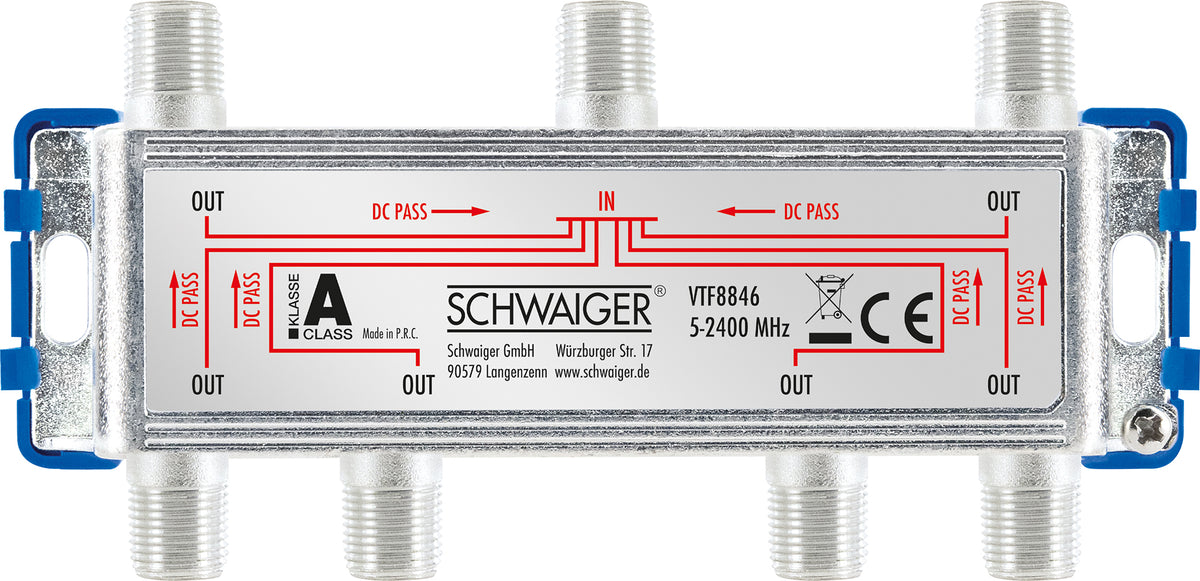 6-way distributor (14 dB)