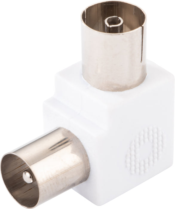 Winkeladapter IEC-Stecker auf -Buchse