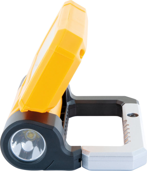 Arbeitsleuchte mit COB-LED Strahler und Taschenlampe