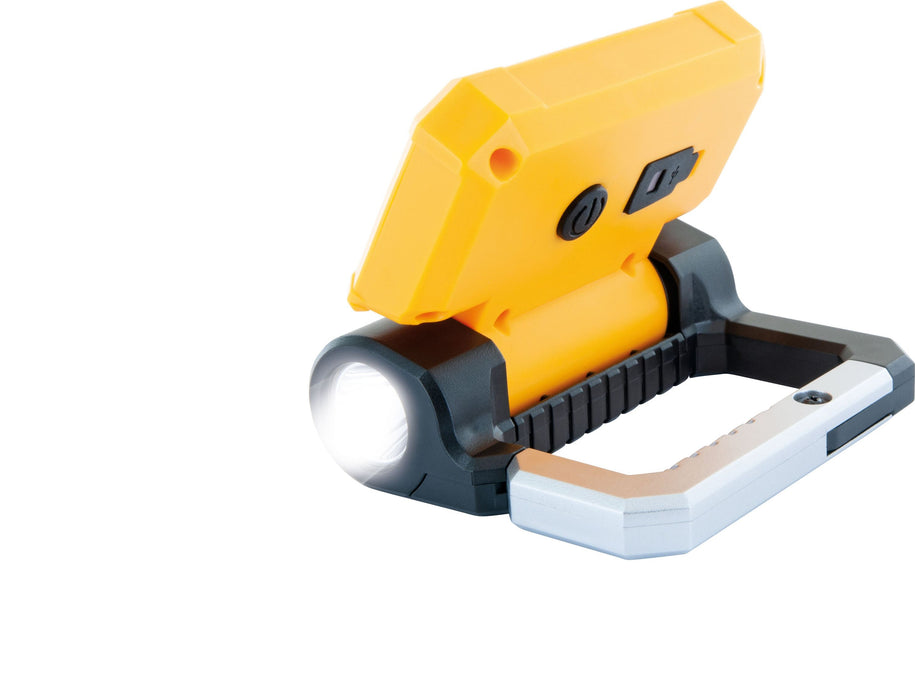 Arbeitsleuchte mit COB-LED Strahler und Taschenlampe