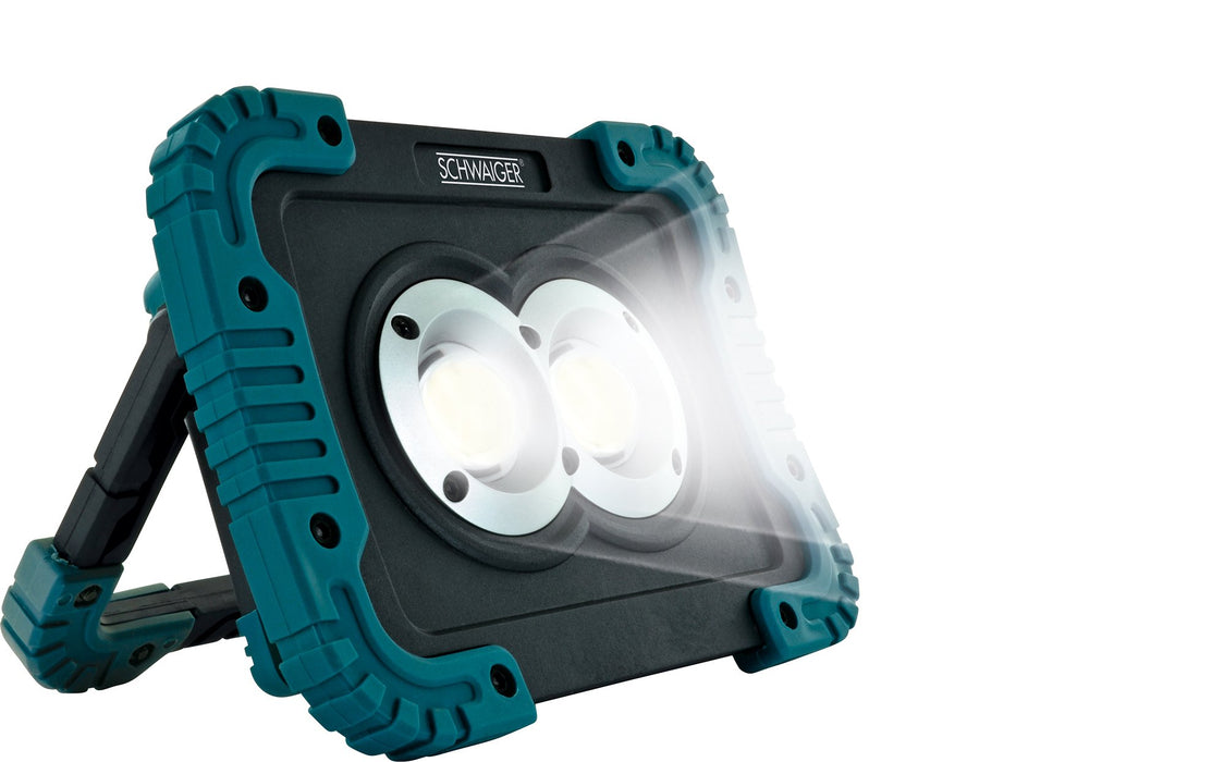 Arbeitsleuchte mit Standfuß & TPR-Kantenschutz
