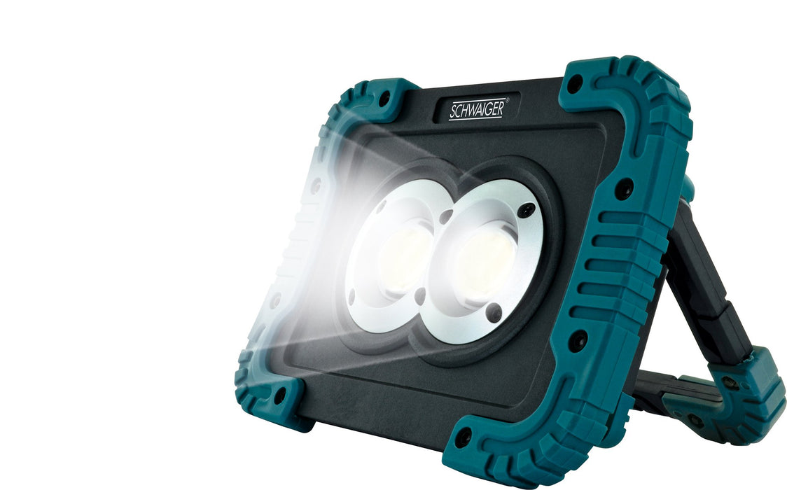 Arbeitsleuchte mit Standfuß & TPR-Kantenschutz