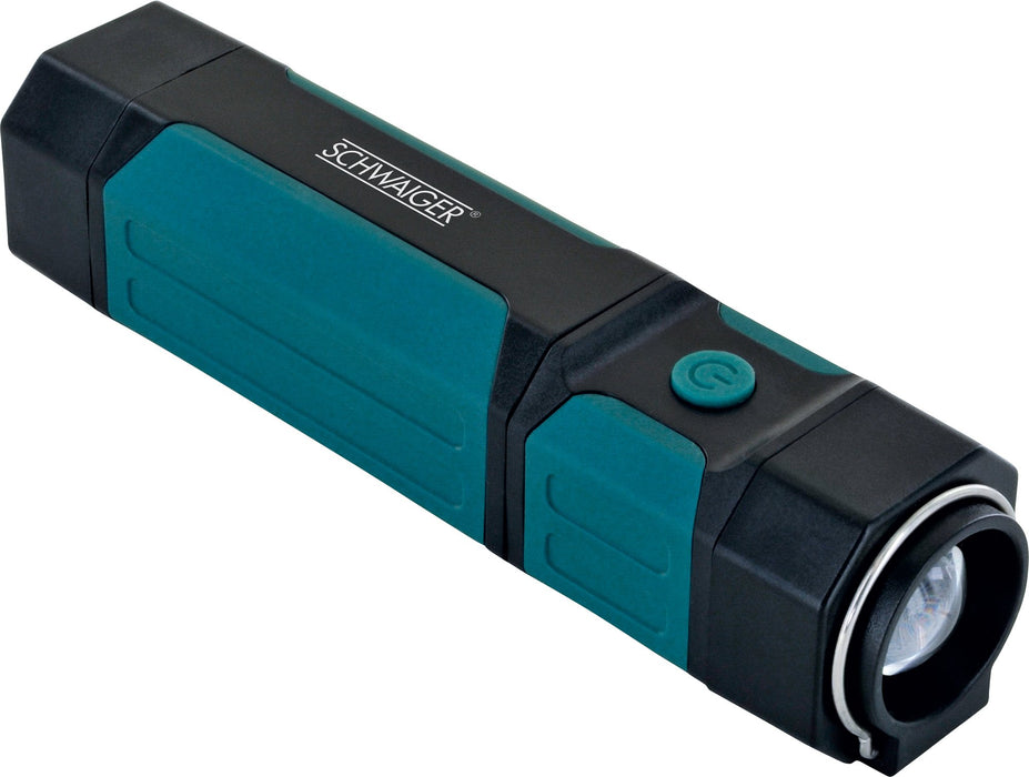 Arbeitsleuchte mit ausziehbarem COB-LED Strahler und Taschenlampe