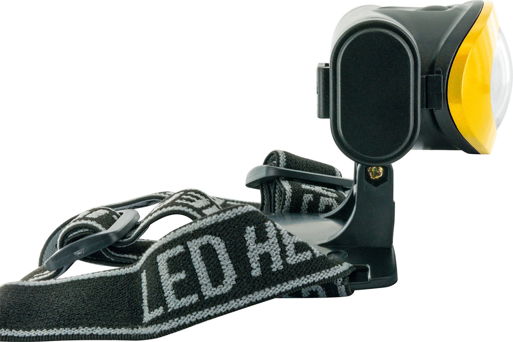 Stirnlampe mit Kopfband & 3 Betriebsmodi Gelb