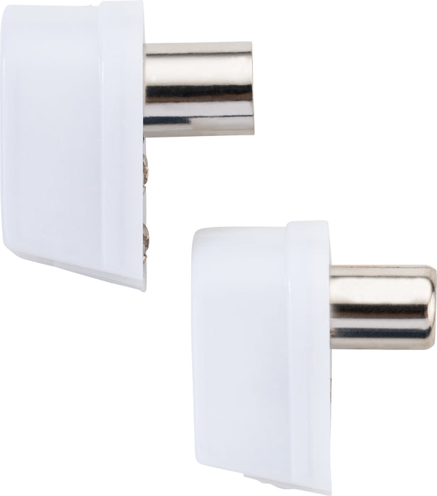 IEC Winkel-Stecker & -Buchse Set Ø 4 - 7,5 mm