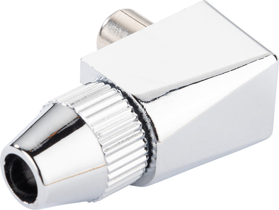 IEC Winkelstecker Ø 4 - 7,5 mm verchromt