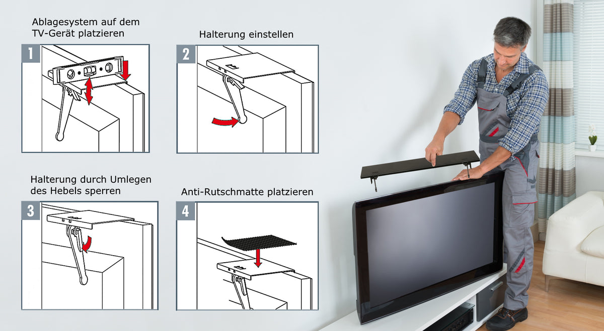 TV-Ablagesystem 24"
