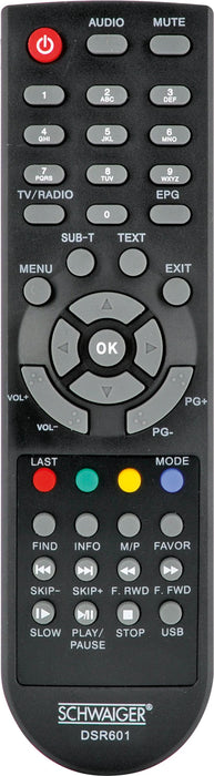Replacement remote control (for: DSR601 - lano® sat)