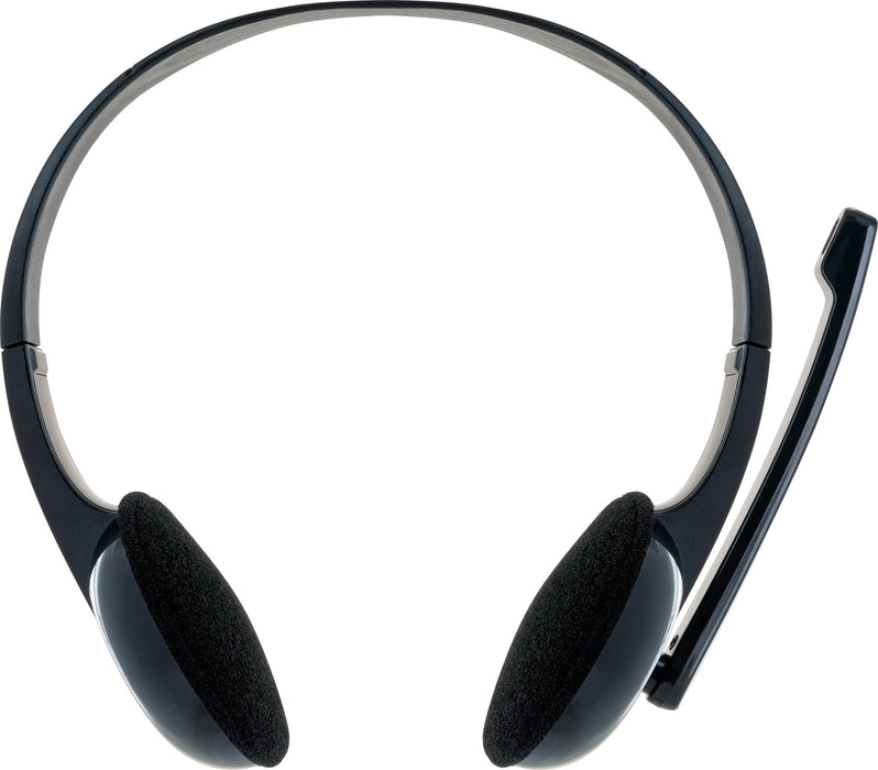PC headset with flexible microphone arm