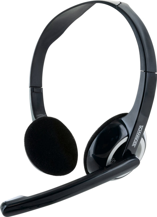 PC headset with flexible microphone arm