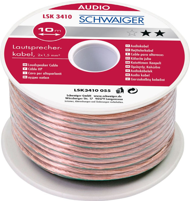 Lautsprecherkabel (2x 1,5 mm²) — Schwaiger GmbH