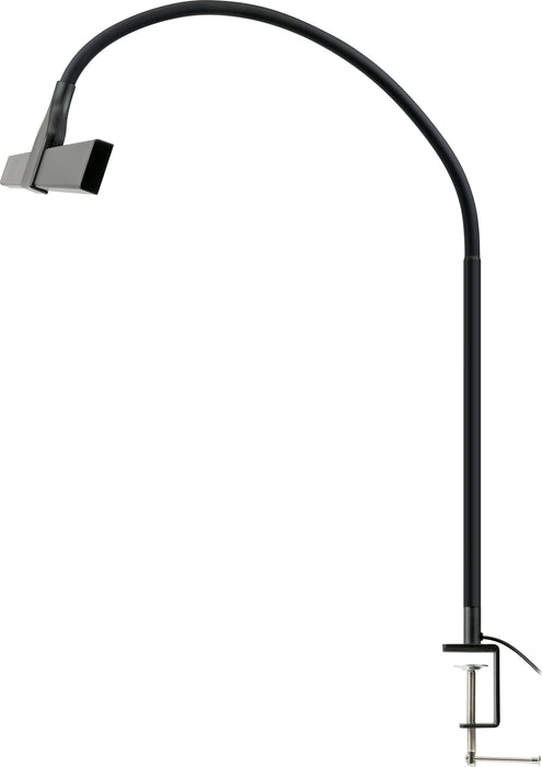 LED desk lamp with flexible gooseneck