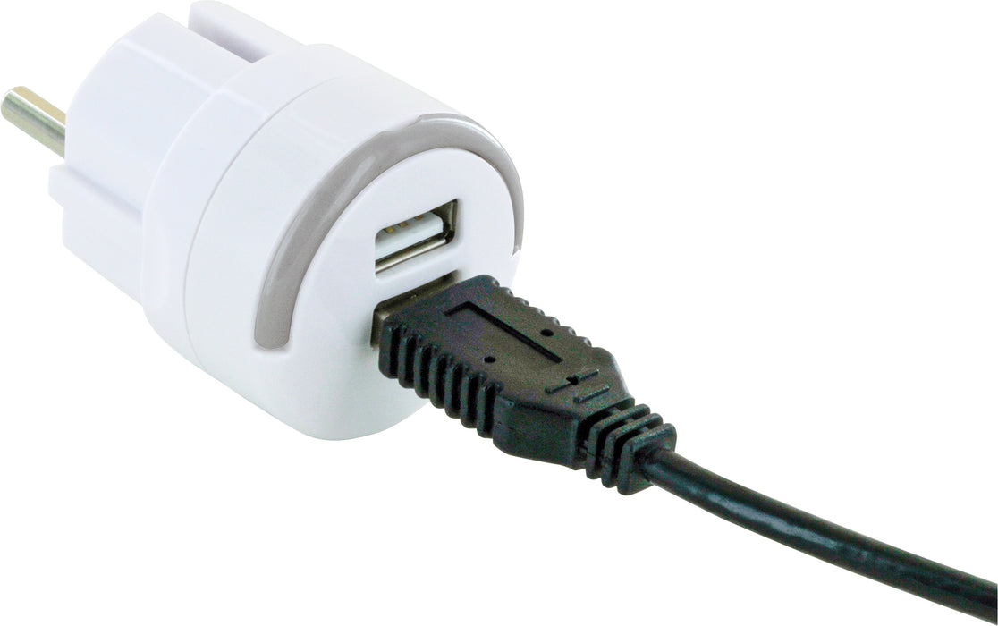 230 V USB charging adapter, double