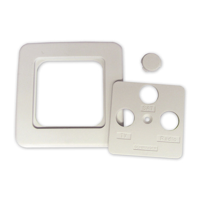 2 or 3-hole cover frame (2-piece)