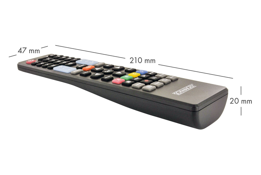 Replacement remote control (for: LG, Samsung, Sony, Panasonic, Philips)