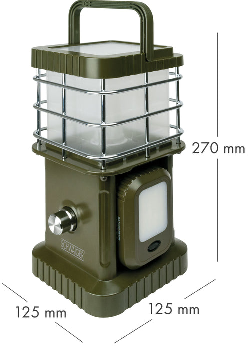 LED camping light with Bluetooth speaker