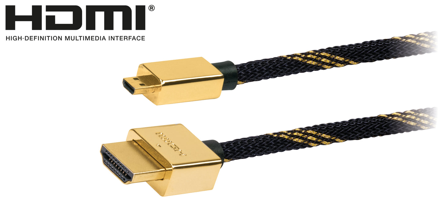 SLIMLINE high-speed HDMI® cable with Ethernet