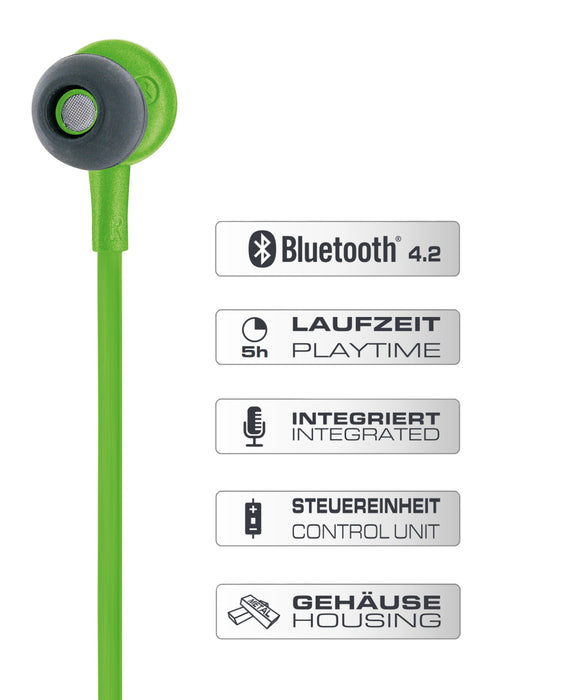 Bluetooth in-ear headphones with magnet