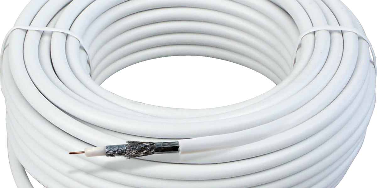 Câble D'antenne Schwaiger 3 M - Connecteur F Plaqué Or - Haute Performance 110 DB - Pour TV, Parabole - 10